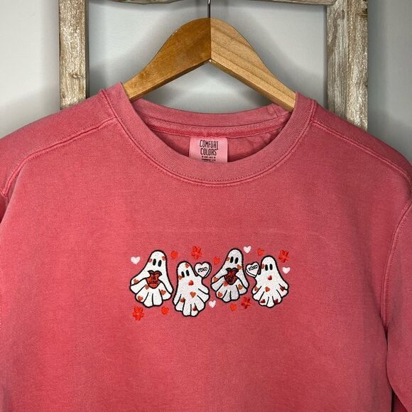 Valentine Ghost Embroidered Sweatshirt - Picture 3 of 4